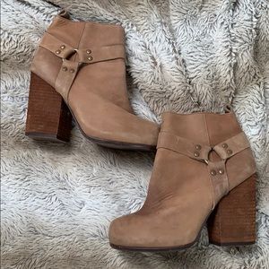 Nasty Gal x Jeffree Campbell Rum Moro tan booties